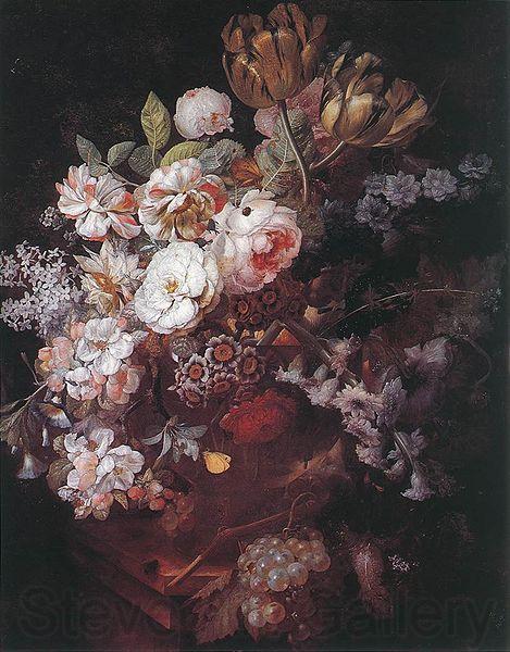 Jan van Huijsum Vase of Flowers Norge oil painting art
